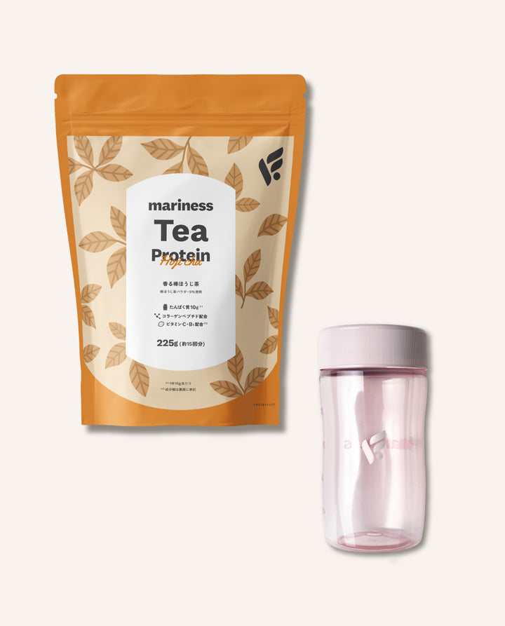 mariness Tea Protein 約15回分 シェイカーセット