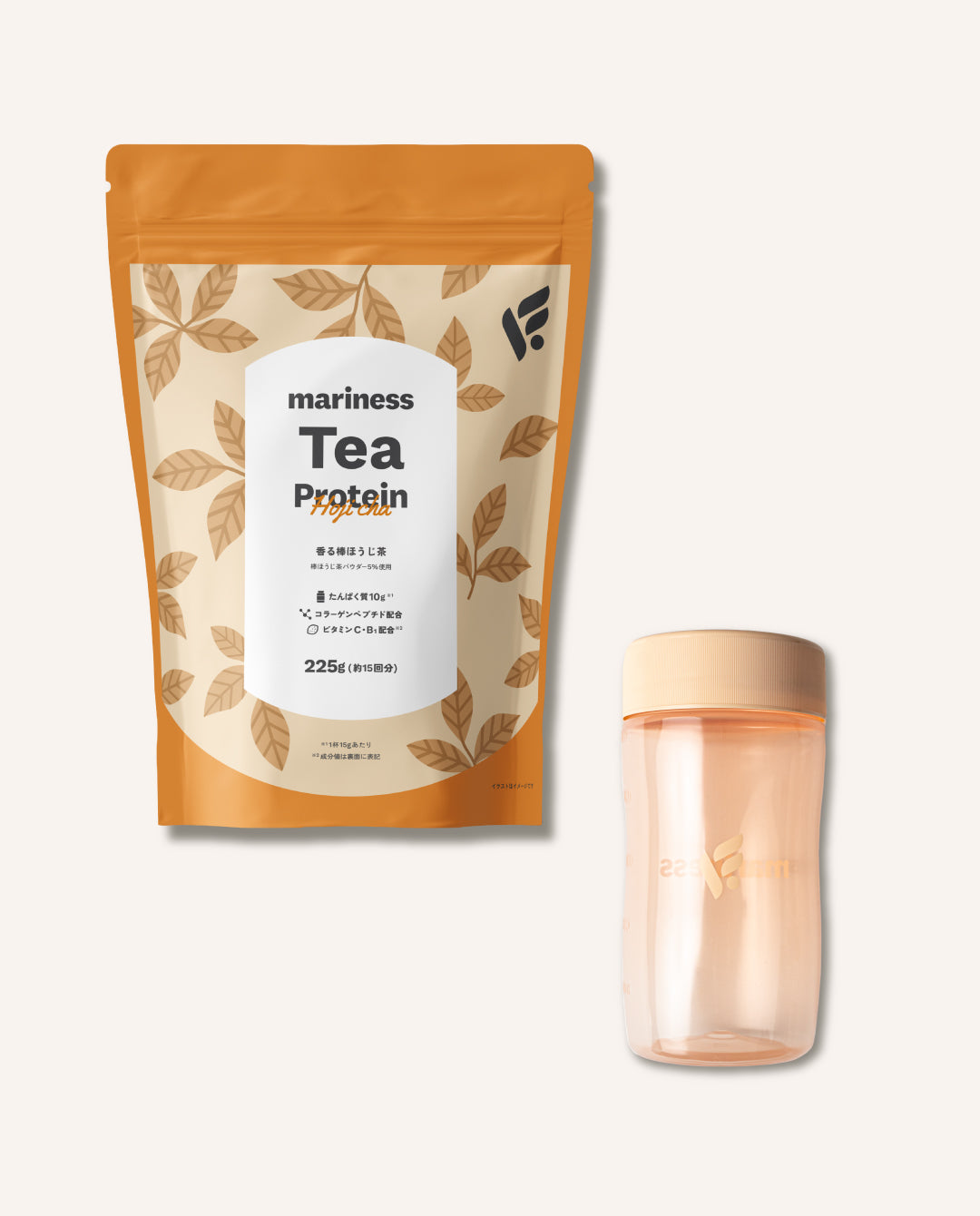 mariness Tea Protein 約15回分 シェイカーセット