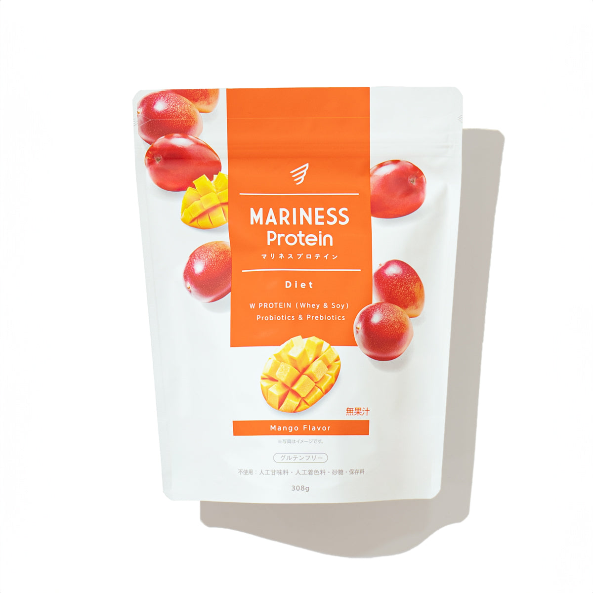 MARINESS Protein マンゴーフレーバー 308g - 健康用品