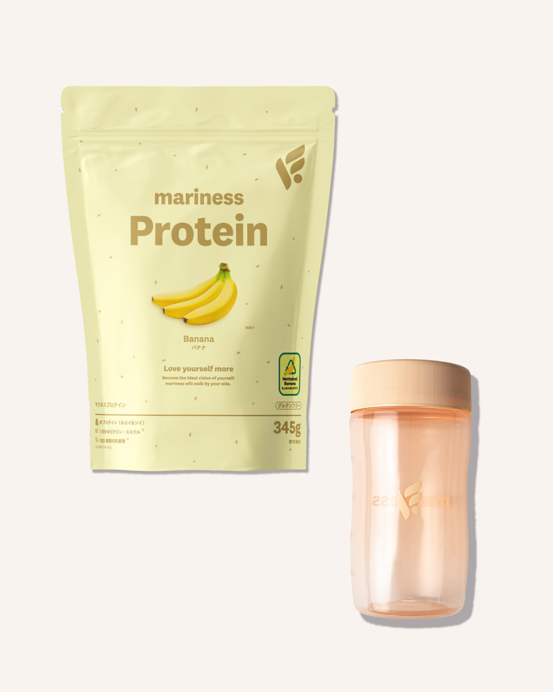 マリネスプロテイン 約15回分 シェイカーセット