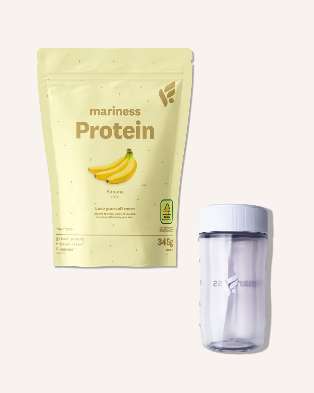 マリネスプロテイン 約15回分 シェイカーセット